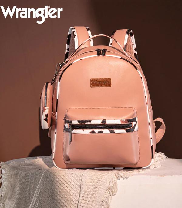 MONTANAWEST BAGS :: WESTERN PURSES :: Wholesale Wrangler Cow Print Backpack