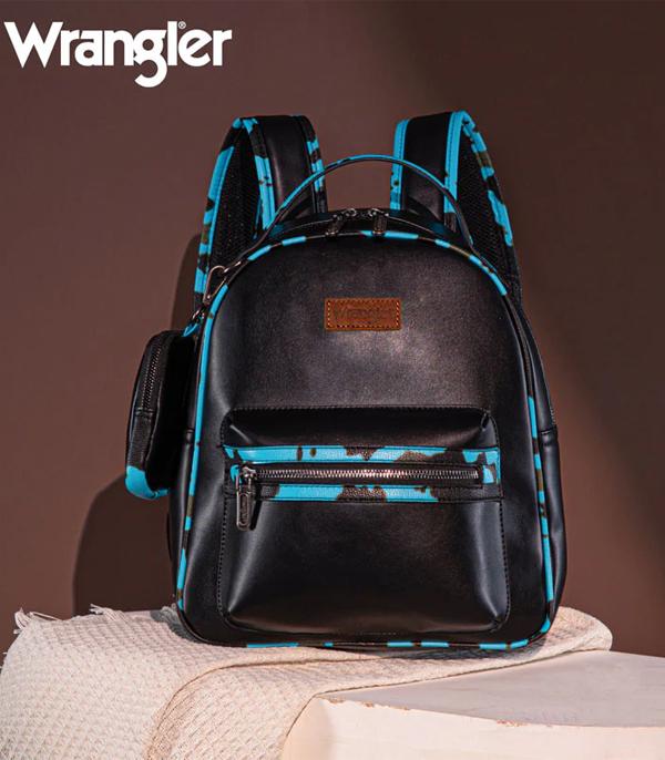 HANDBAGS :: BACKPACK l SLING BAG :: Wholesale Wrangler Cow Print Backpack