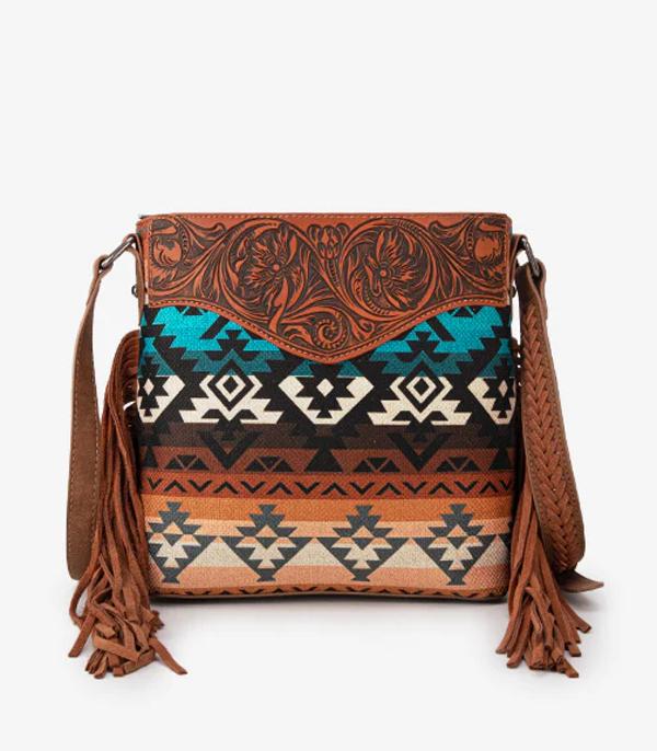 MONTANAWEST BAGS :: CROSSBODY BAGS :: Wholesale Montana West Aztec Crossbody Bag