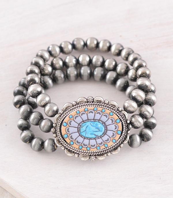 New Arrival :: Wholesale Western Concho Navajo Pearl Bead Bracele