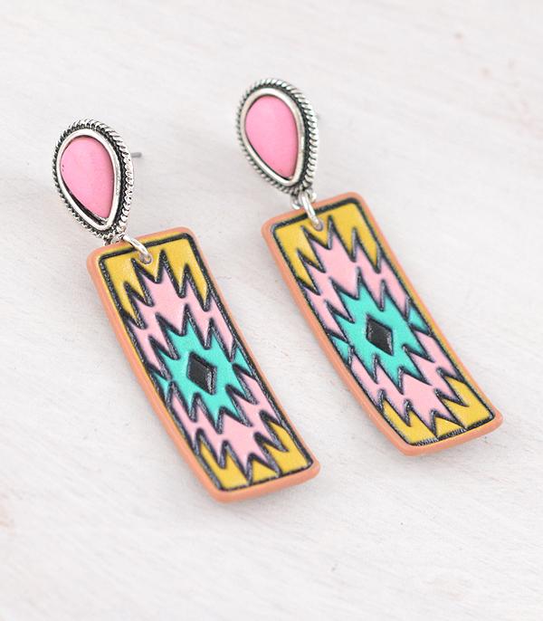 EARRINGS :: WESTERN POST EARRINGS :: Wholesale Western Aztec Earrings