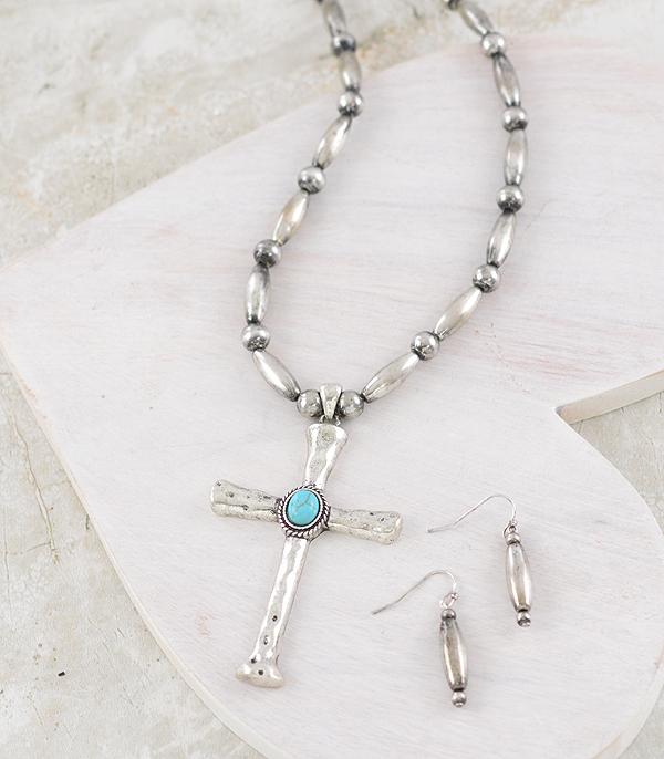 New Arrival :: Wholesale Western Cross Pendant Long Necklace