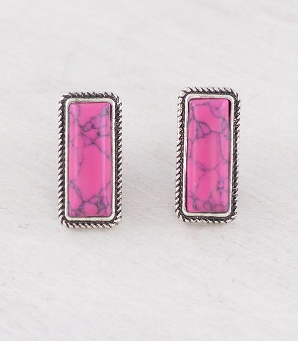 WHAT'S NEW :: Wholesale Western Semi Stone Bar Earrings