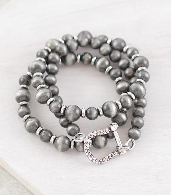 New Arrival :: Wholesale Western Navajo Pearl Stacked Bracelet 