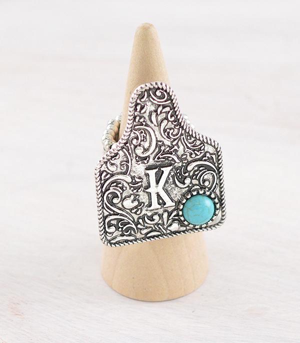 WHAT'S NEW :: Wholesale Western Cattle Tag Initial Ring