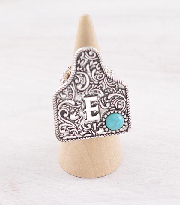 WHAT'S NEW :: Wholesale Western Cattle Tag Initial Ring