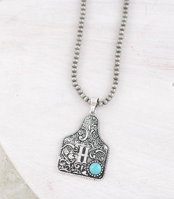 WHAT'S NEW :: Wholesale Western Cattle Tag Initial Necklace