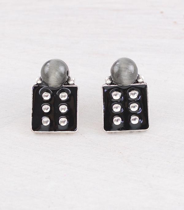 New Arrival :: Wholesale Navajo Pearl Dice Earrings