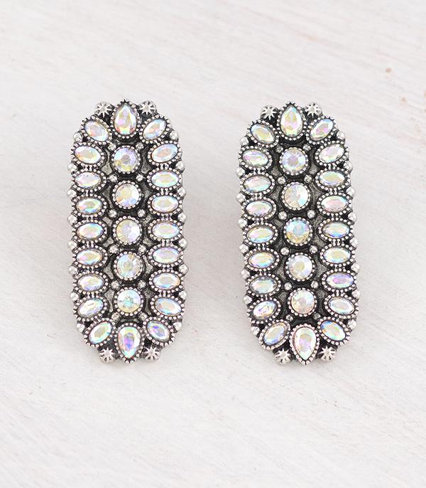 WHAT'S NEW :: Wholesale Western Glass Stone Statement Earrings