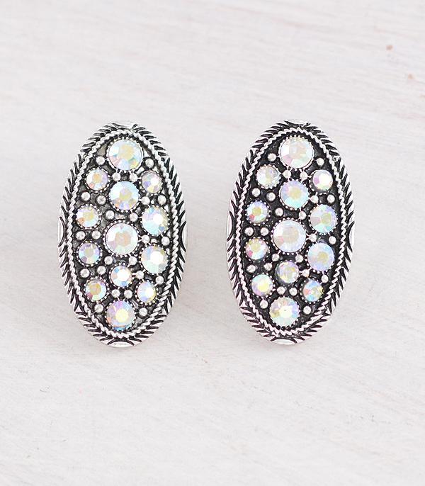 WHAT'S NEW :: Wholesale Western Glass Stone Concho Earrings