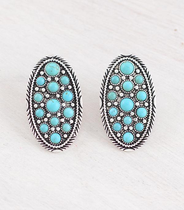 WHAT'S NEW :: Wholesale Western Turquoise Concho Earrings