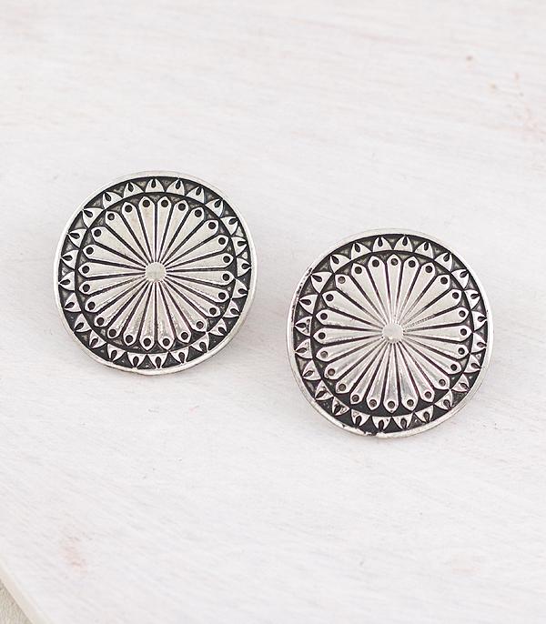 New Arrival :: Wholesale Western Concho Earrings