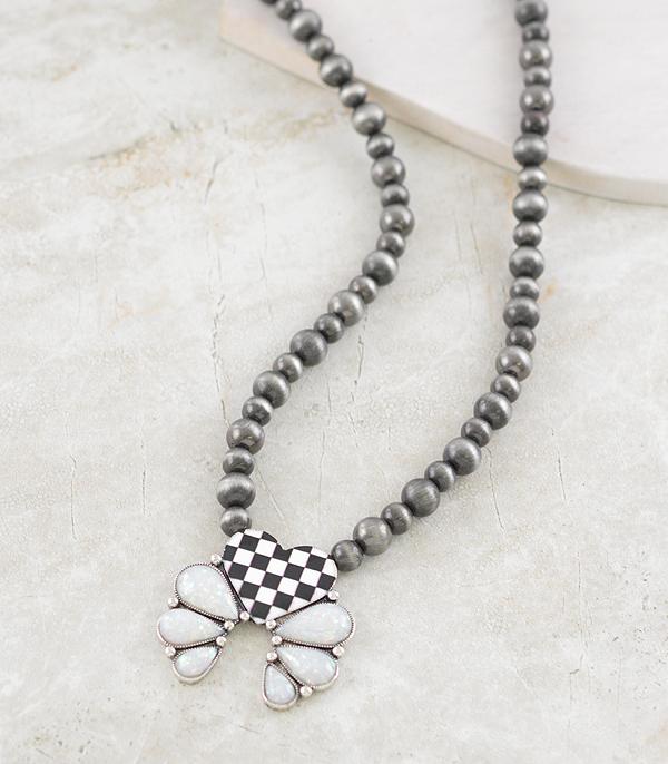 WHAT'S NEW :: Wholesale Checkered Squash Blossom Necklace