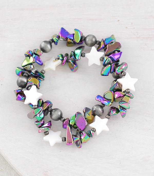 WHAT'S NEW :: Wholesale Western Star Chip Stone Bracelet Set