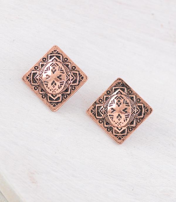 EARRINGS :: WESTERN POST EARRINGS :: Wholesale Western Aztec Post Earrings