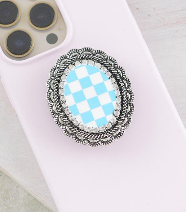 PHONE ACCESSORIES :: Wholesale Checkerboard Phone Grip