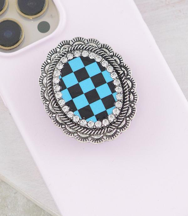 PHONE ACCESSORIES :: Wholesale Checkerboard Phone Grip