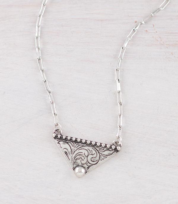 WHAT'S NEW :: Wholesale Western Floral Tooling Necklace