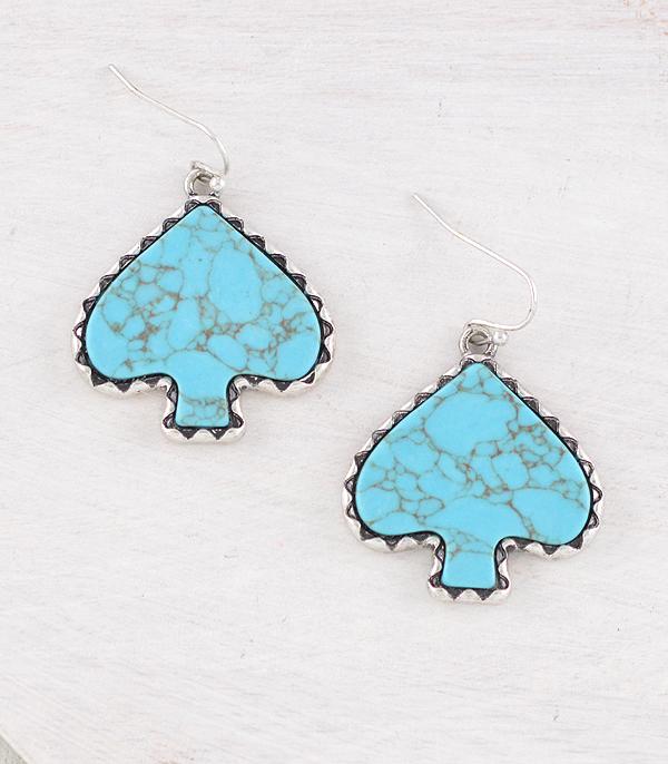 New Arrival :: Wholesale Turquoise Ace Earrings