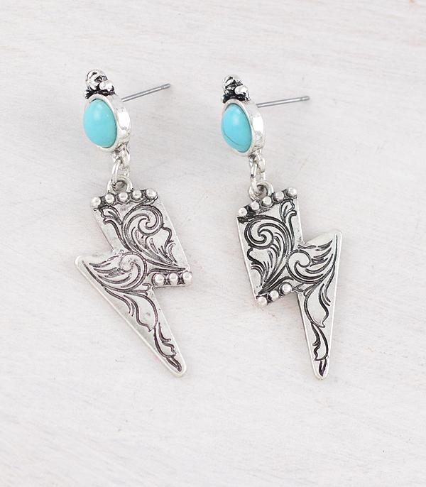 WHAT'S NEW :: Wholesale Western Floral Tooling Bolt Earrings