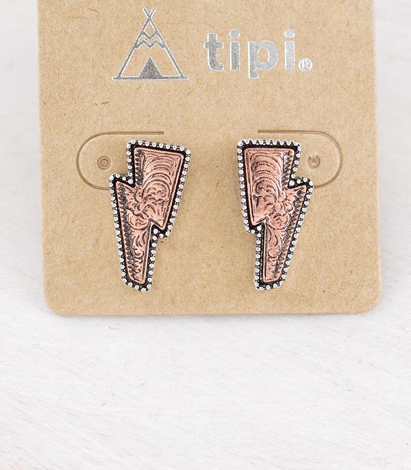 New Arrival :: Wholesale Western Tooling Bolt Earrings