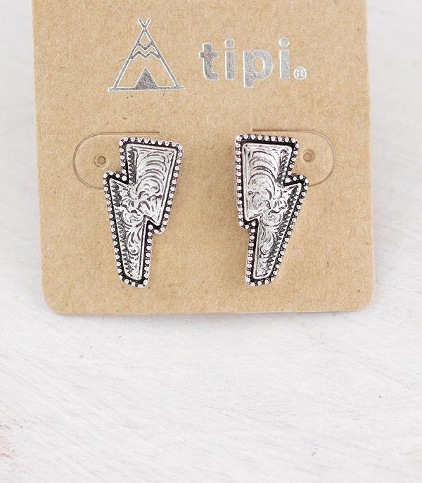 New Arrival :: Wholesale Western Tooling Bolt Earrings