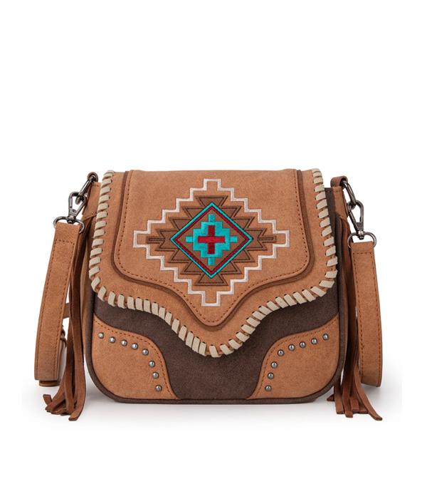 MONTANAWEST BAGS :: CROSSBODY BAGS :: Wholesale Montana West Aztec Crossbody Bag