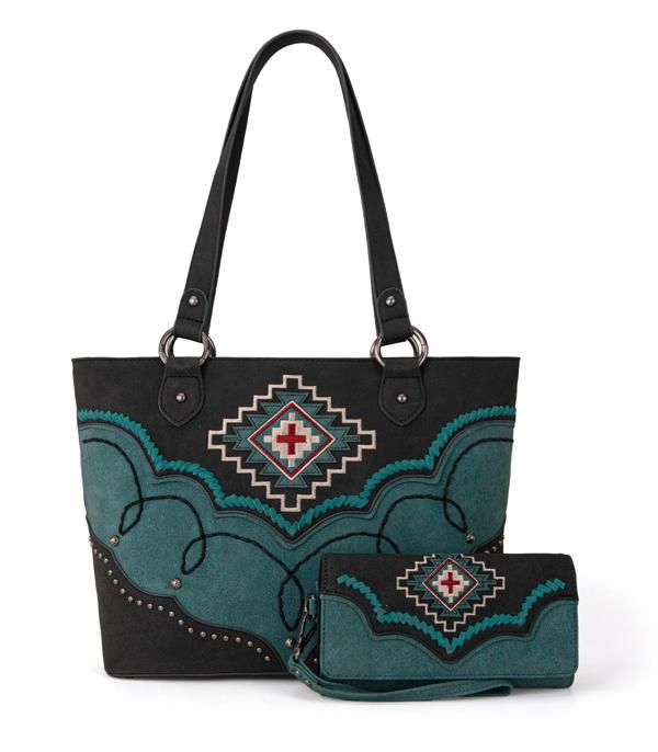 Search Result :: Wholesale Montana West Aztec Tote Wallet Set