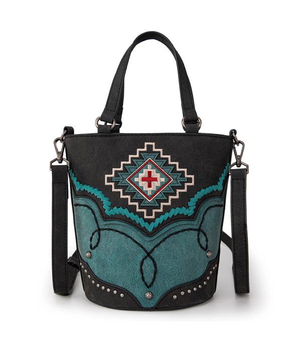 MONTANAWEST BAGS :: CROSSBODY BAGS :: Wholesale Montana West Aztec Crossbody Bag