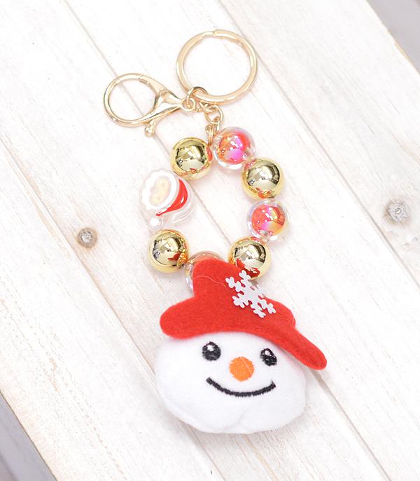 New Arrival :: Wholesale Christmas Snowman Keychain