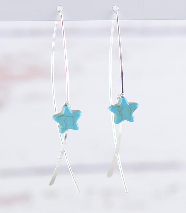 WHAT'S NEW :: Wholesale Western Turquoise Star Earrings