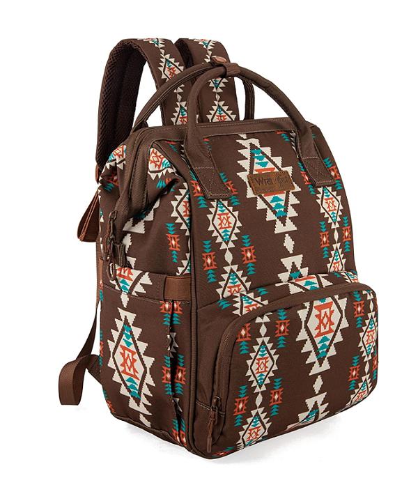 MONTANAWEST BAGS :: WESTERN PURSES :: Wholesale Wrangler Aztec Multi Function Backpack