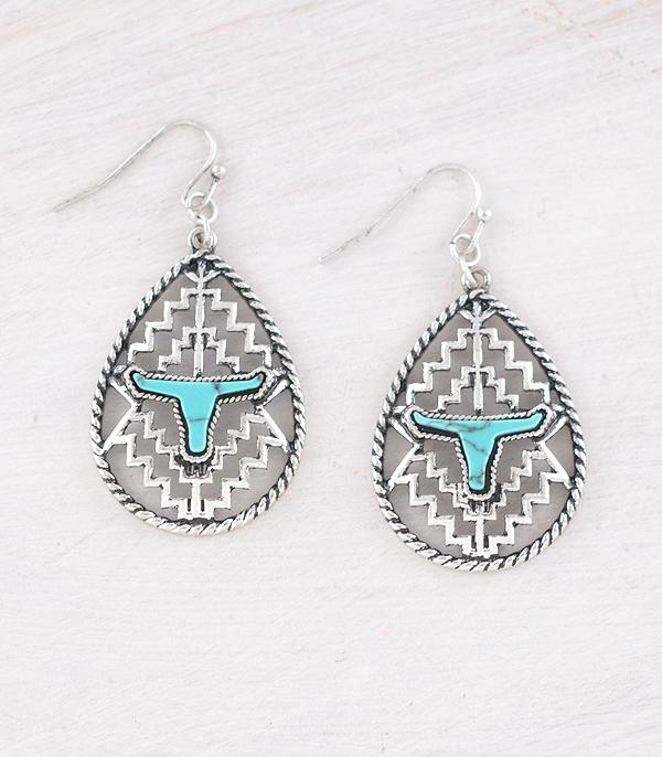 WHAT'S NEW :: Wholesale Western Aztec Skull Earrings