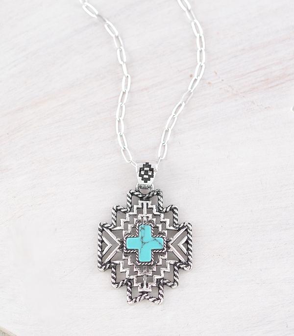 New Arrival :: Wholesale Western Aztec Cross Necklace