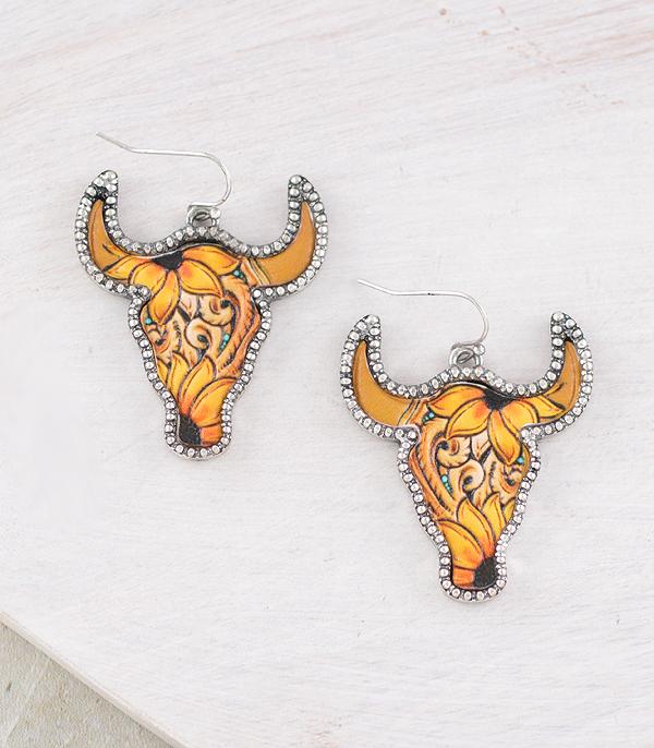 WHAT'S NEW :: Wholesale Western Steer Skull Earrings