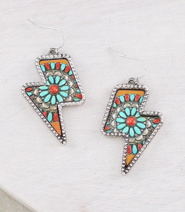 WHAT'S NEW :: Wholesale Western Lightning Bolt Earrings