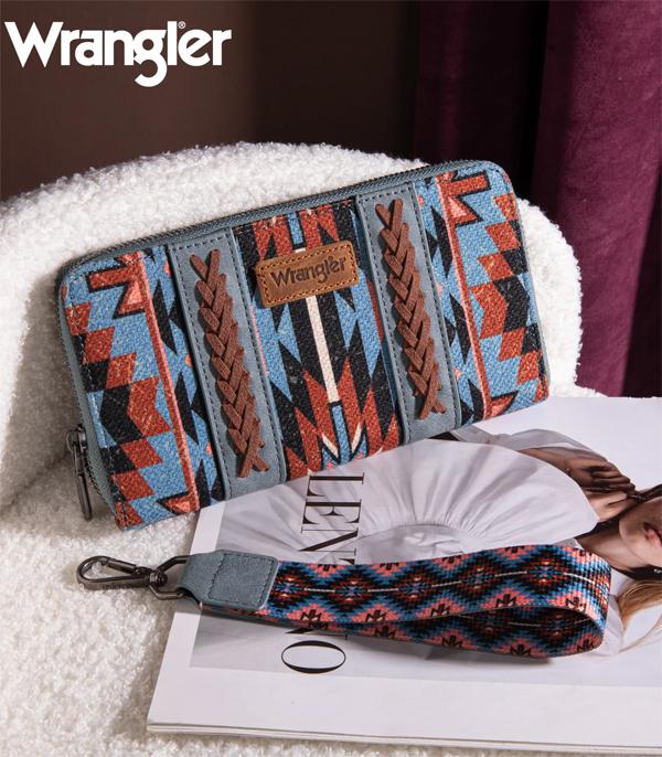 MONTANAWEST BAGS :: MENS WALLETS I SMALL ACCESSORIES :: Wholesale Wrangler Southwestern Print Wallet