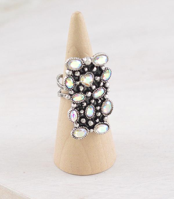 RINGS :: Wholesale Western Style Rhinestone Cuff Ring