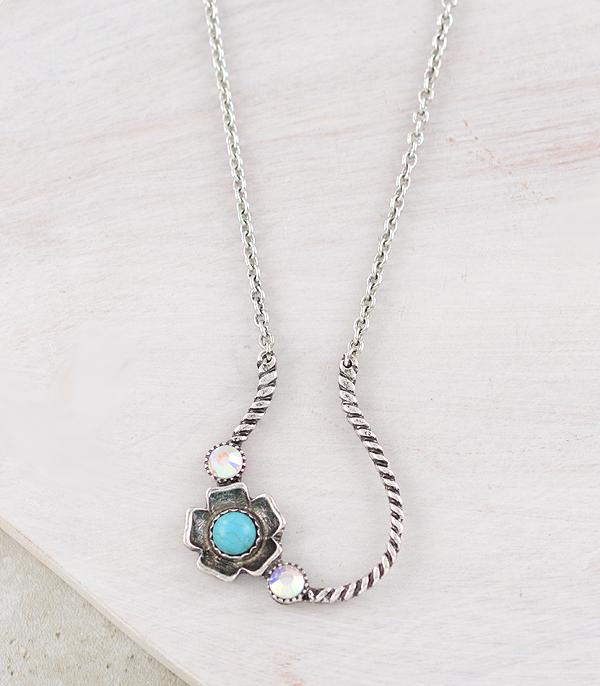 NECKLACES :: WESTERN TREND :: Wholesale Western Horseshoe Pendant Necklace