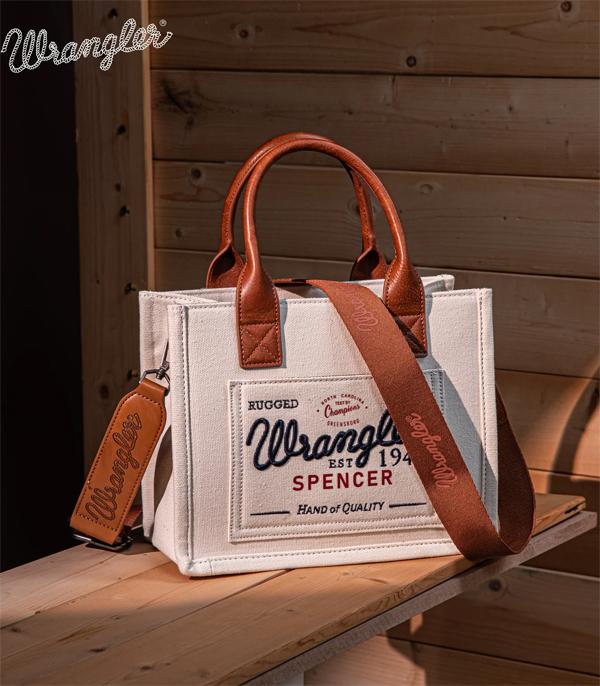 New Arrival :: Wholesale Vintage Wrangler Canvas Tote Crossbody