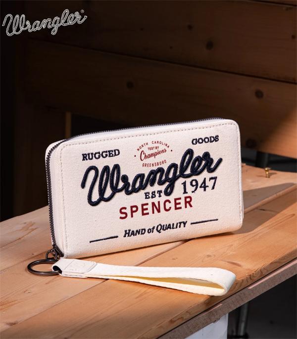 New Arrival :: Wholesale Vintage Wrangler Canvas Zip Wallet