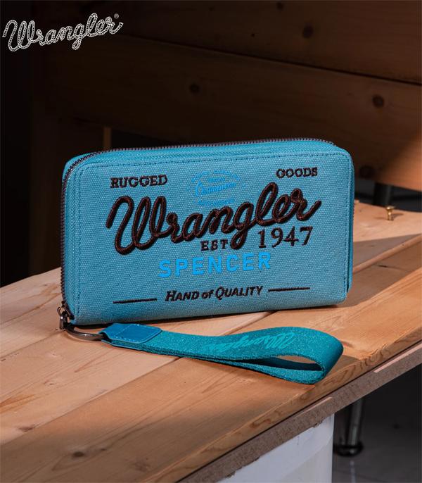 New Arrival :: Wholesale Vintage Wrangler Canvas Zip Wallet