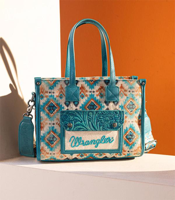 New Arrival :: Wholesale Wrangler Southwestern Tote Crossbody Bag