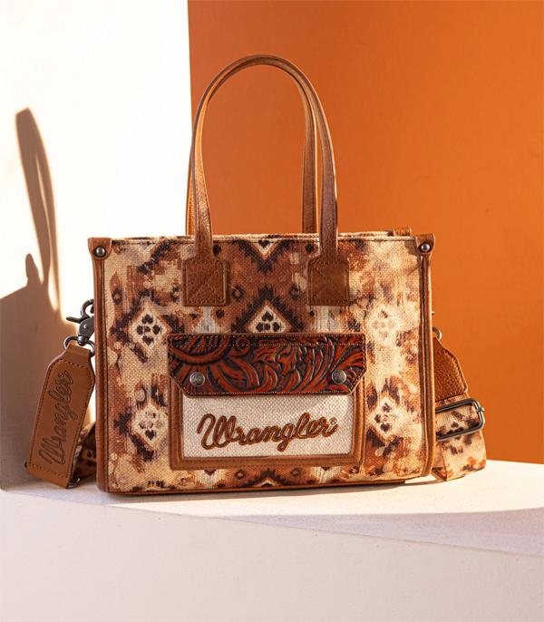 MONTANAWEST BAGS :: WESTERN PURSES :: Wholesale Wrangler Southwestern Tote Crossbody Bag