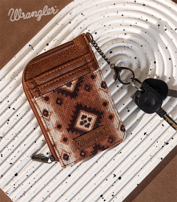 MONTANAWEST BAGS :: MENS WALLETS I SMALL ACCESSORIES :: Wholesale Wrangler Southwestern Print Card Holder