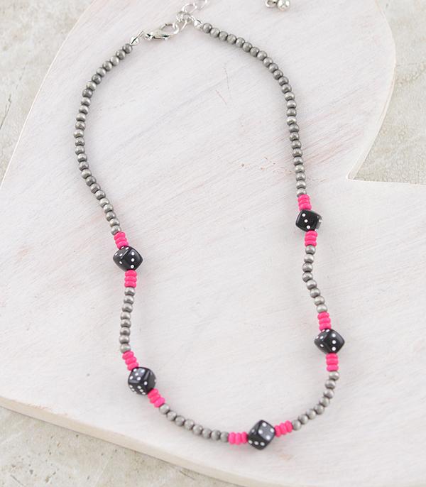 New Arrival :: Wholesale Western Dice Navajo Pearl Necklace