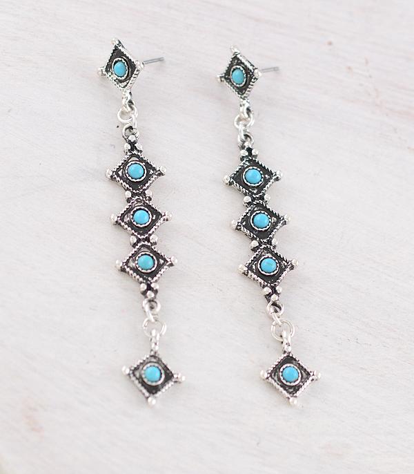 WHAT'S NEW :: Wholesale Western Turquoise Drop Earrings