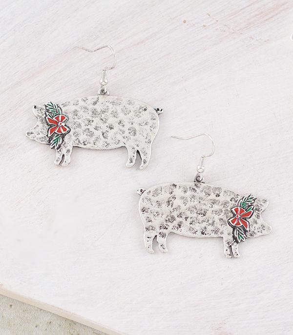 <font color=GREEN>HOLIDAYS</font> :: JEWELRY I BAGS :: Wholesale Christmas Pig Earrings