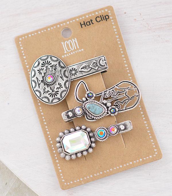 New Arrival :: Wholesale Western 3PC Set Hat Pin