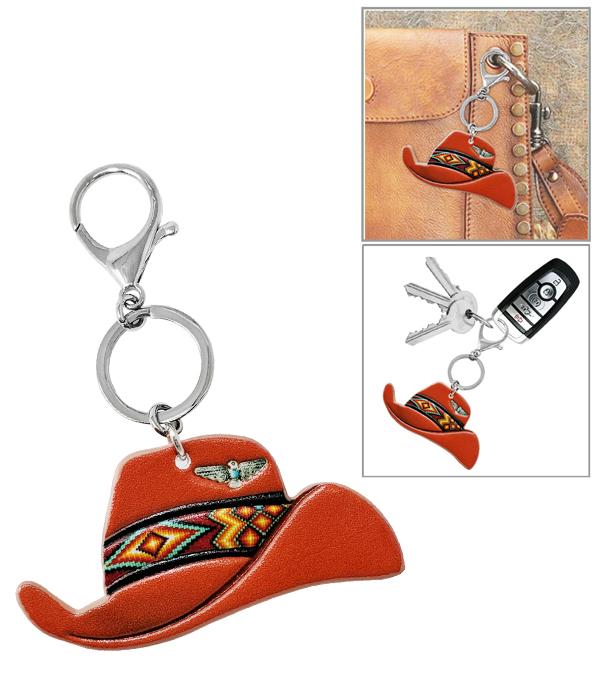 New Arrival :: Wholesale Western Cowgirl Hat Keychain